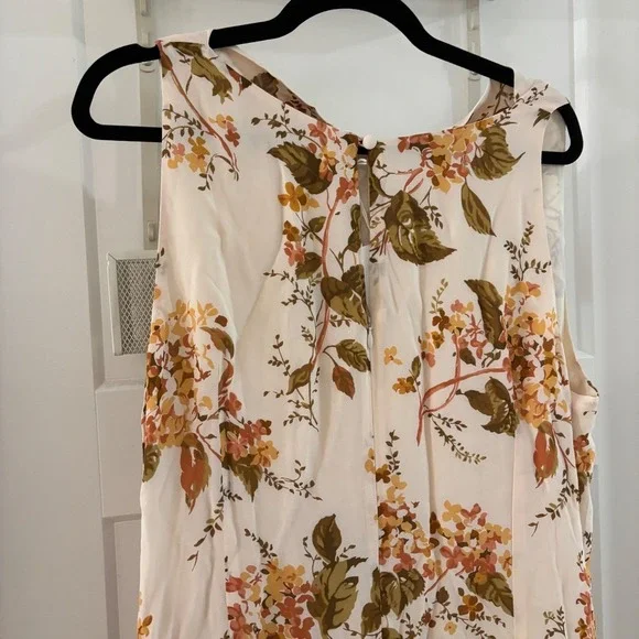 NWT Reformation Senna Bella Floral High Slit Sleeveless Maxi Dress Size 16 New - Picture 7 of 11